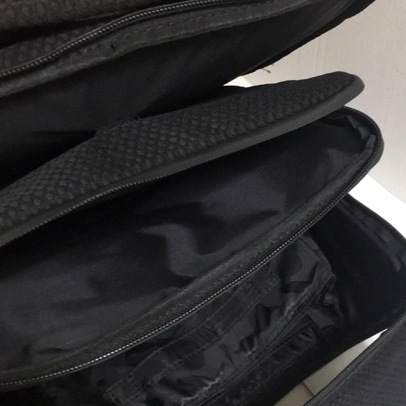 Black Backpack Inside File Laptop Sleeve Set - Picture 4 of 7